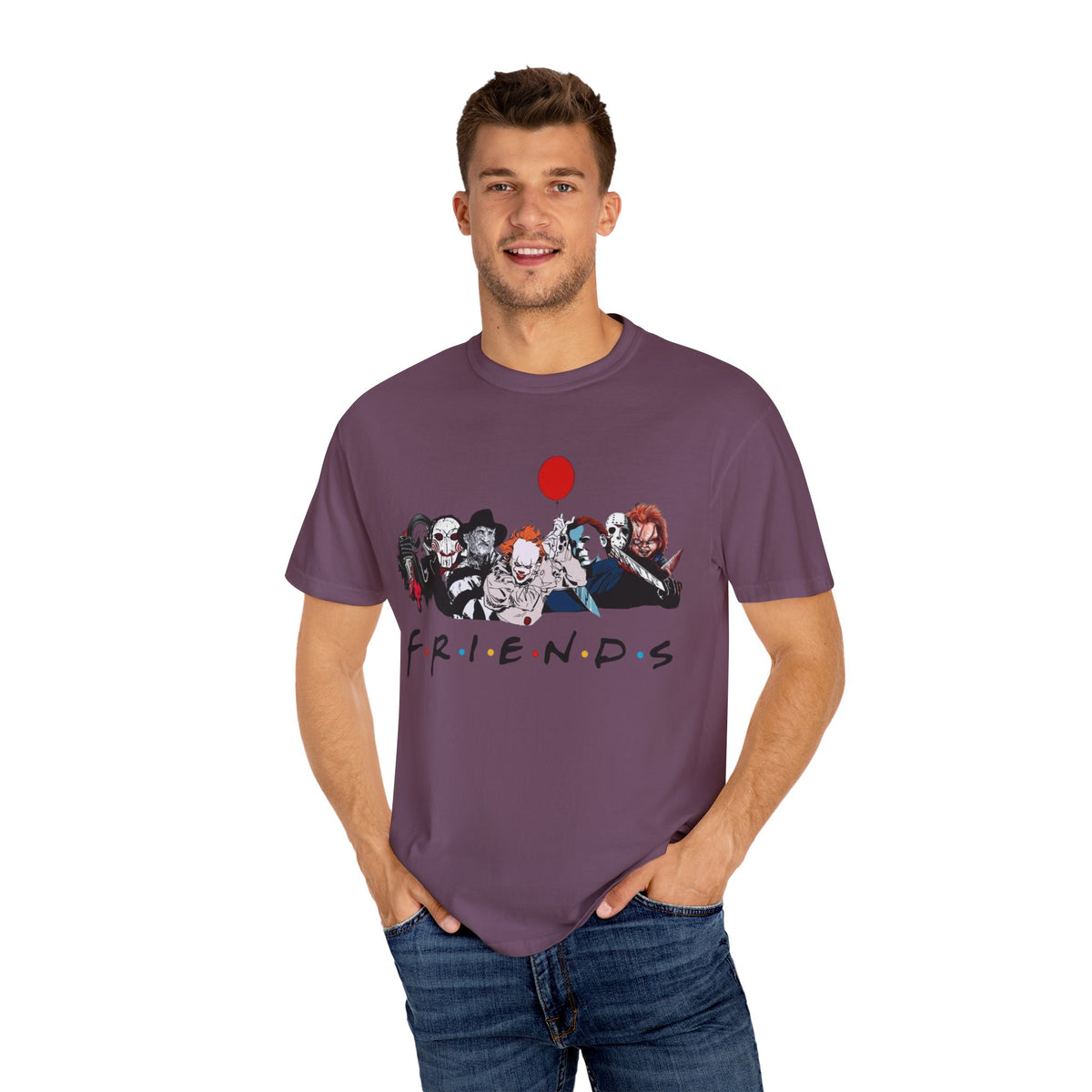Friends Themed Unisex Garment-Dyed T-shirt
