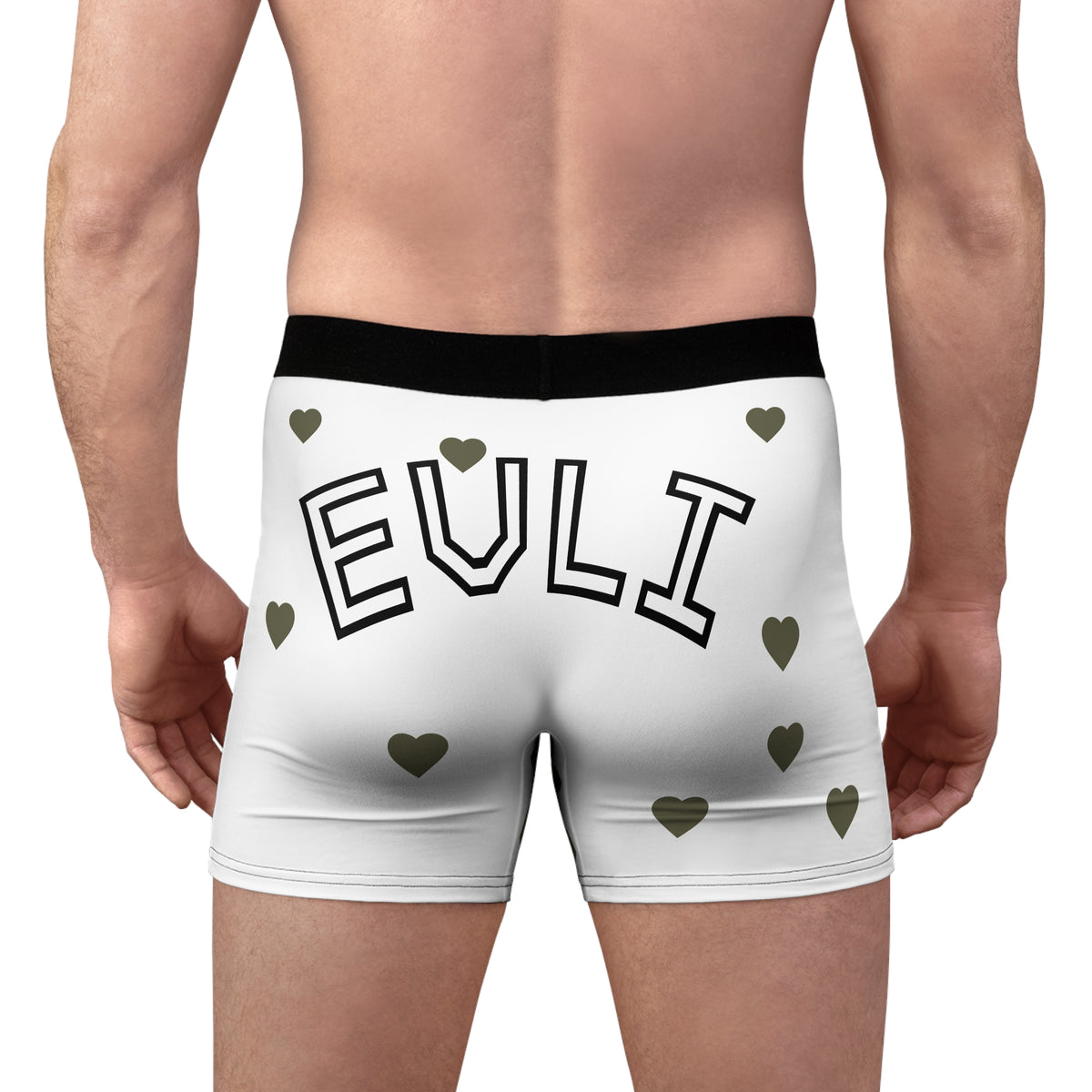 Euli Heart Print Boxer Briefs — "Bunun Aşkı Var" All-Over Print