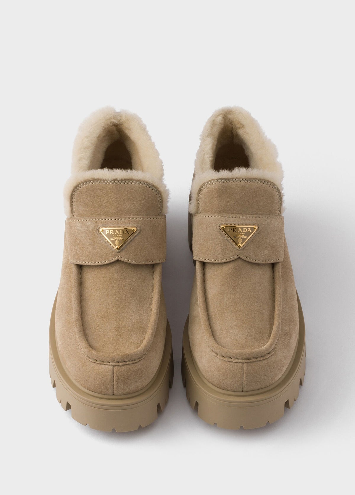 Women's Natural Suede Loafers
