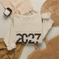 2027 Crewneck Sweatshirt – Minimal New Year Graphic Pullover