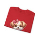 Cute Puppy Heart Crewneck Sweatshirt