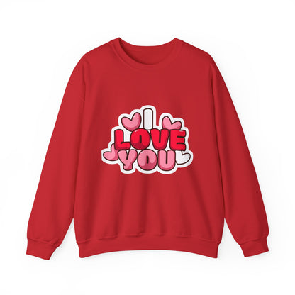 I Love You Heart Graphic Sweatshirt
