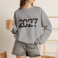 2027 Crewneck Sweatshirt – Minimal New Year Graphic Pullover