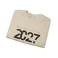 2027 Crewneck Sweatshirt – Minimal New Year Graphic Pullover