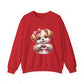 Cute Puppy Heart Crewneck Sweatshirt