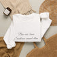 Crewneck Sweatshirt — 'Bon ami, bonne Souviens‑toi' Elegant Script Heart