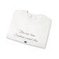 Crewneck Sweatshirt — 'Bon ami, bonne Souviens‑toi' Elegant Script Heart
