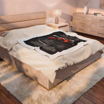 Ferrari Formula 1 Velveteen Plush Blanket