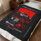 Porsche Grand Tour Velveteen Plush Blanket – Red Racing Car Graphic