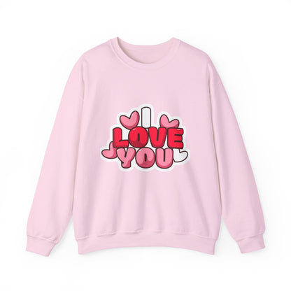 I Love You Heart Graphic Sweatshirt
