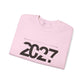 2027 Crewneck Sweatshirt – Minimal New Year Graphic Pullover