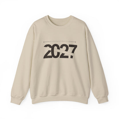 2027 Crewneck Sweatshirt – Minimal New Year Graphic Pullover