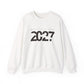 2027 Crewneck Sweatshirt – Minimal New Year Graphic Pullover