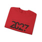 2027 Crewneck Sweatshirt – Minimal New Year Graphic Pullover