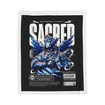 Sacred Angel Warrior Velveteen Plush Blanket – Futuristic Mythic Artwork