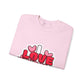 I Love You Heart Graphic Sweatshirt