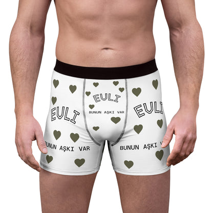 Euli Heart Print Boxer Briefs — "Bunun Aşkı Var" All-Over Print