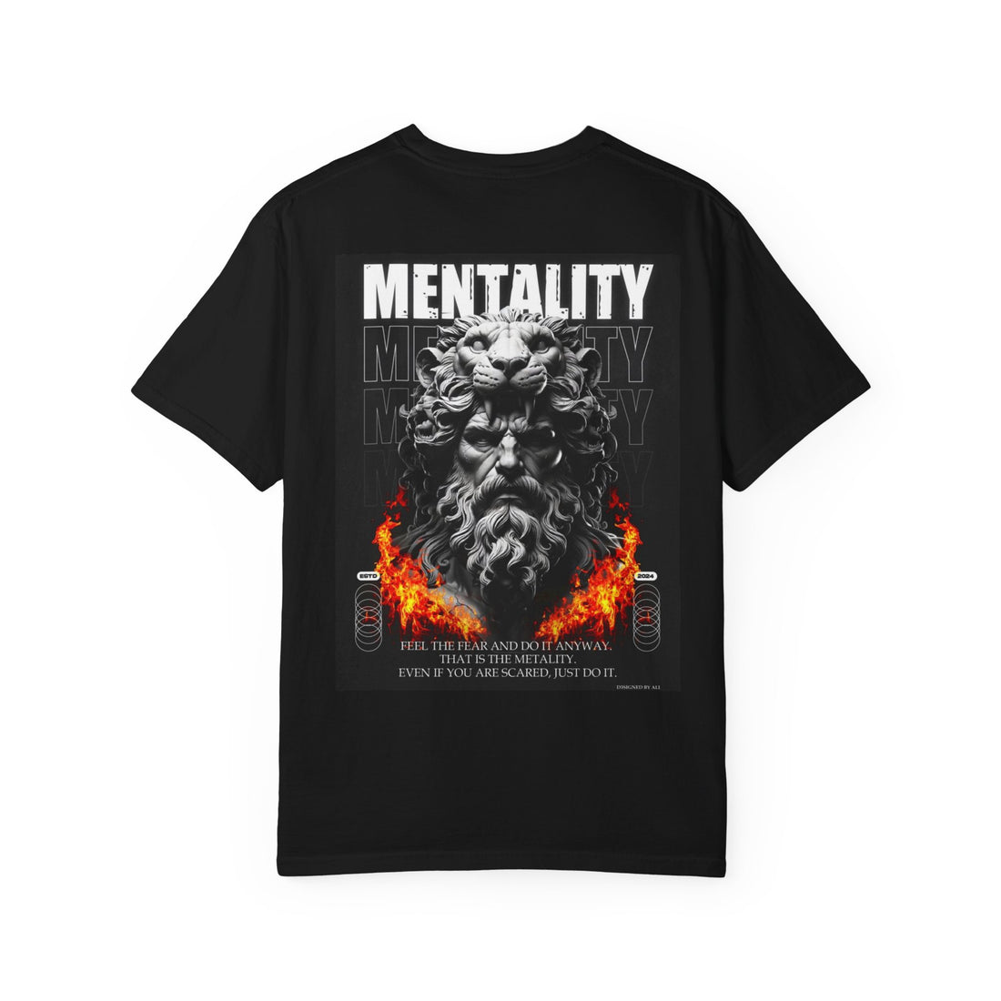 Mentality Lion Graphic T-shirt, Unisex Tee, Casual Wear, Gift for Him, Statement Shirt, Motivational Fashion