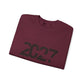 2027 Crewneck Sweatshirt – Minimal New Year Graphic Pullover