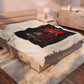 Porsche Grand Tour Velveteen Plush Blanket – Red Racing Car Graphic