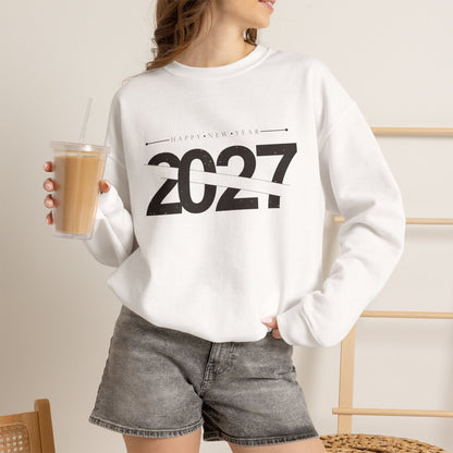 2027 Crewneck Sweatshirt – Minimal New Year Graphic Pullover