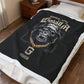 Straight Outta Gorilla Velveteen Plush Blanket — Urban Gorilla Graphic Throw