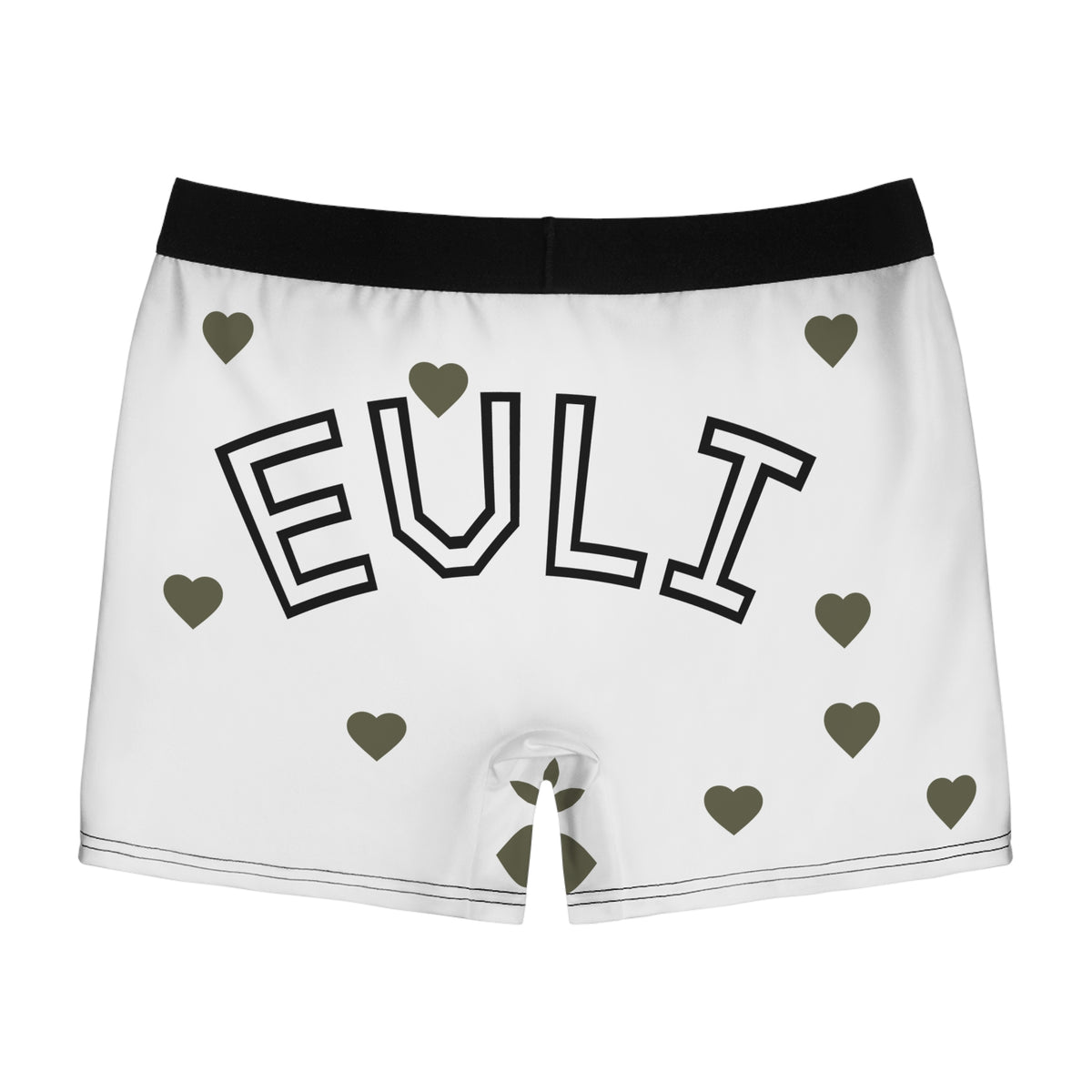 Euli Heart Print Boxer Briefs — "Bunun Aşkı Var" All-Over Print