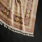 Handwoven Purple Medallion Pattern Pure Silk Rug