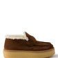 Women's Brown Suede Loafers