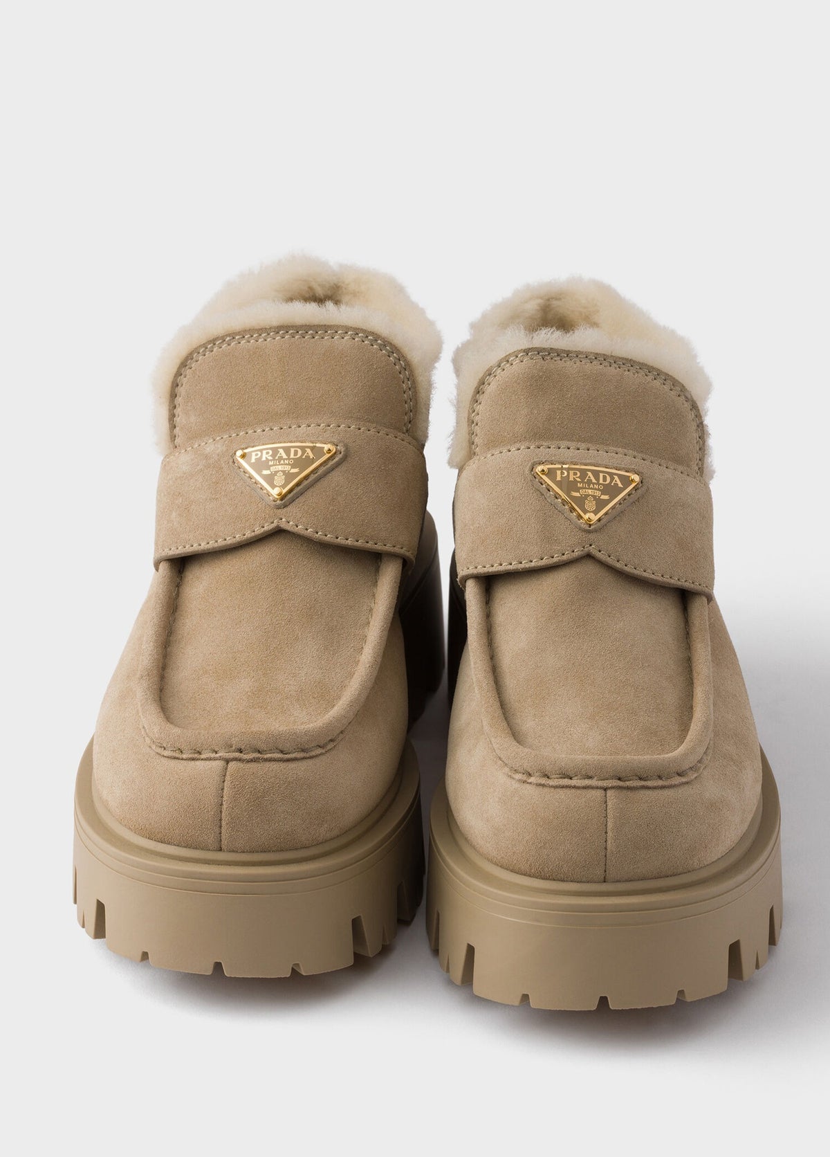 Women's Natural Suede Loafers