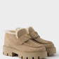 Women's Natural Suede Loafers