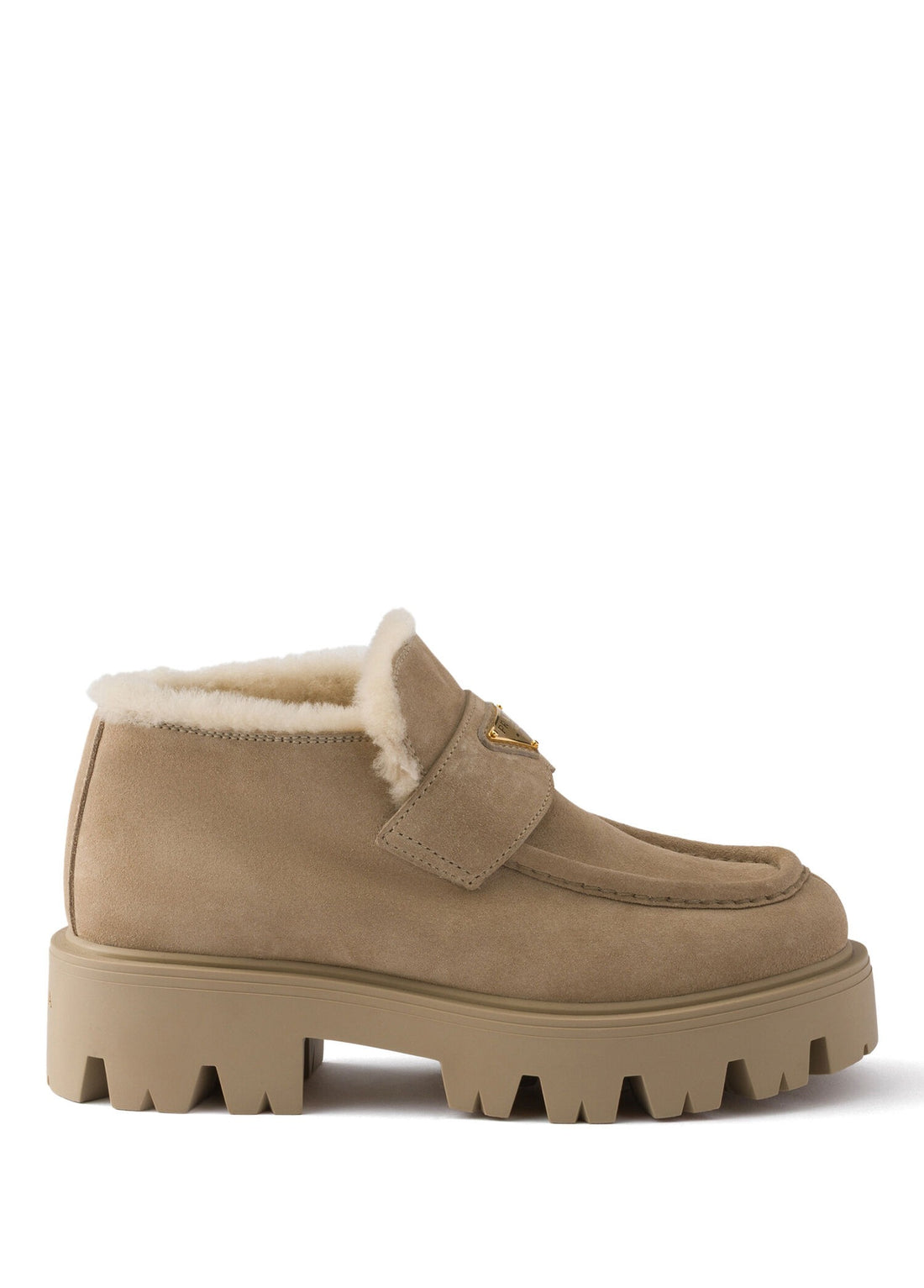 Women's Natural Suede Loafers