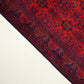 Handwoven Afghan Patterned Burgundy Wool Khamyap Rug