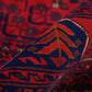 Handwoven Afghan Patterned Burgundy Wool Khamyap Rug