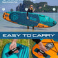 E SUP Wholesale 11 ft 6 Electric Inflatable Paddle Board Electric Fin Green Drop Stitch PVC/EVA Material for Lakes Rivers