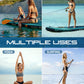 E SUP Wholesale 11 ft 6 Electric Inflatable Paddle Board Electric Fin Green Drop Stitch PVC/EVA Material for Lakes Rivers