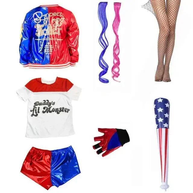 Harley Quinn Halloween Costume FOR CHILDREN
