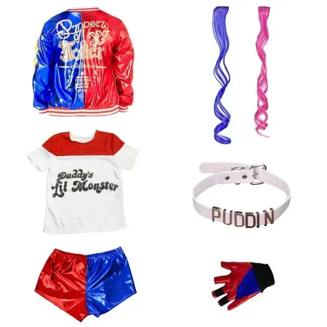 Harley Quinn Halloween Costume FOR CHILDREN