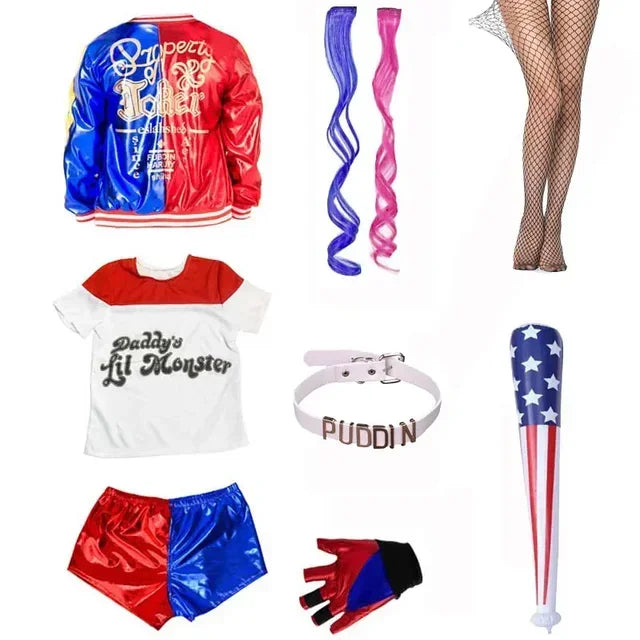 Harley Quinn Halloween Costume FOR CHILDREN