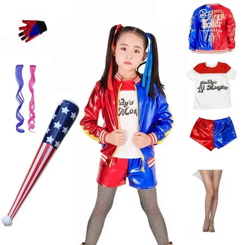 Harley Quinn Halloween Costume FOR CHILDREN